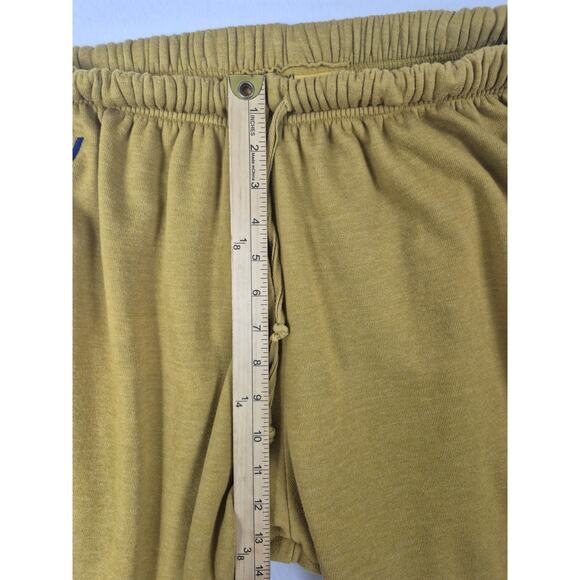 Aviator Nation Lightning Bolt Mustard Yellow Women’s Sweatpants Size XL - Picture 9 of 10